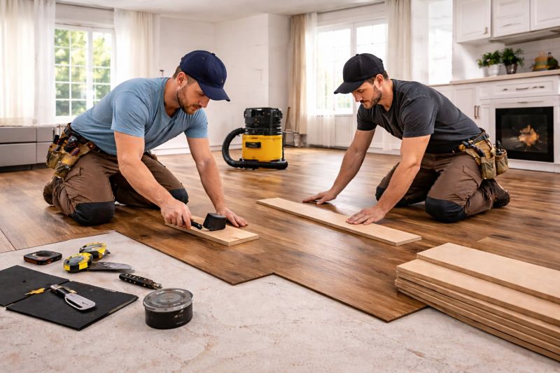 Our team working on Wood Floor Service projects in Westminster, CO