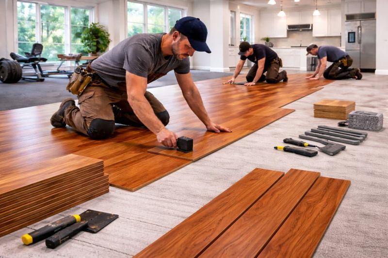 Cherry Floor Installation in Douglas County, CO