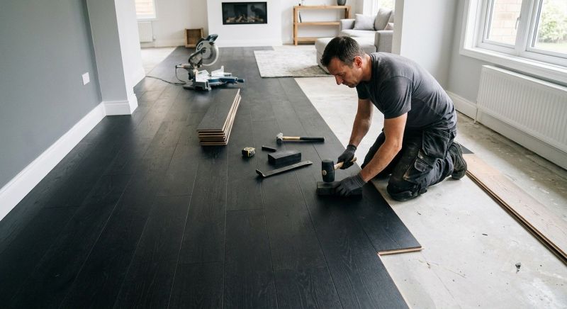 Dark Wood Floor Installation in Westminster, CO