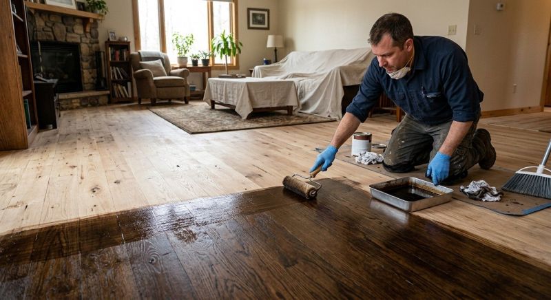 Hardwood Floor Staining in Black Hawk, CO