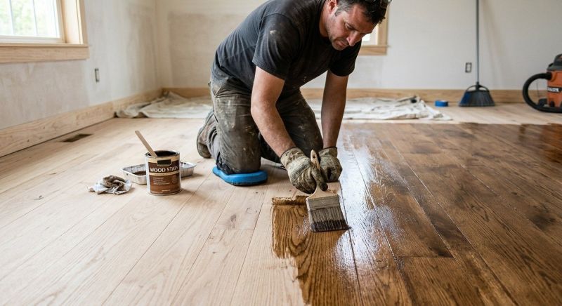 Hardwood Floor Staining in Brighton, CO