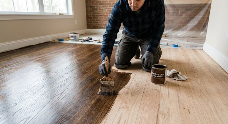 Hardwood Floor Staining in Brighton, CO