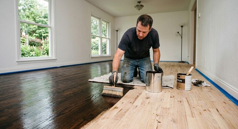 Hardwood Floor Staining in Erie, CO