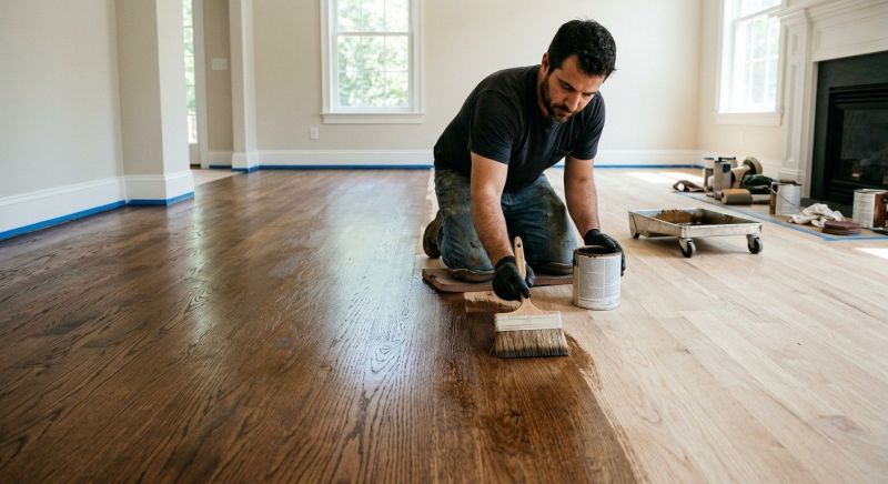 Hardwood Floor Staining in Evergreen, CO