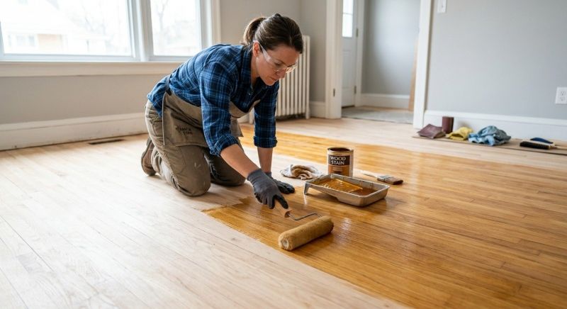 Maple Floor Staining in Westminster, CO