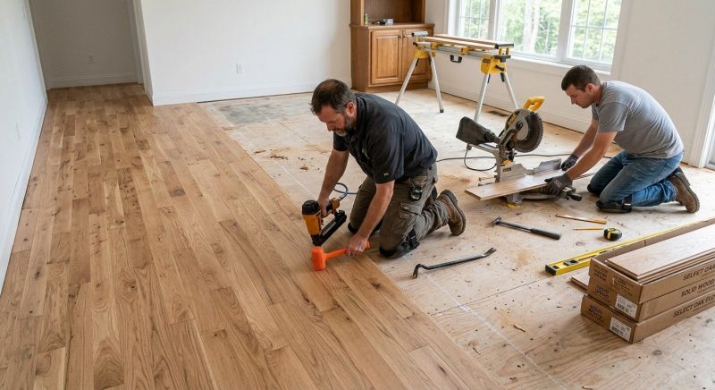 Oak Floor Installation in Longmont, CO