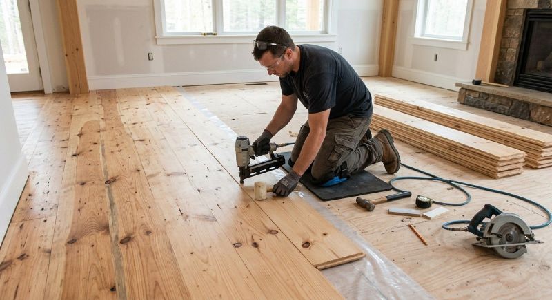 Pine Floor Installation in Westminster, CO